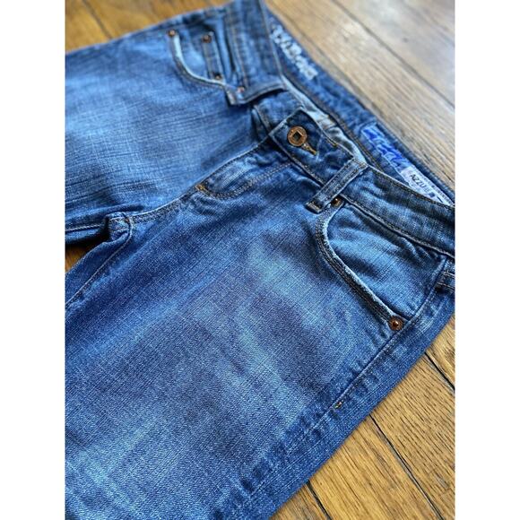 AZZURE ‘The Perfect Fit’ Distressed Cropped Low-Rise Jeans sz 26W x 22L - Picture 2 of 16